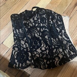 Elegant Black Lace Women's Top